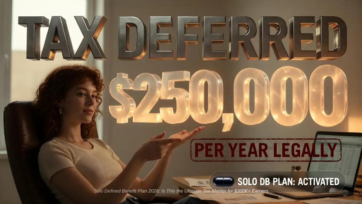 Solo Defined Benefit Plan 2026: Is This the Ultimate Tax Shelter for $300K+ Earners