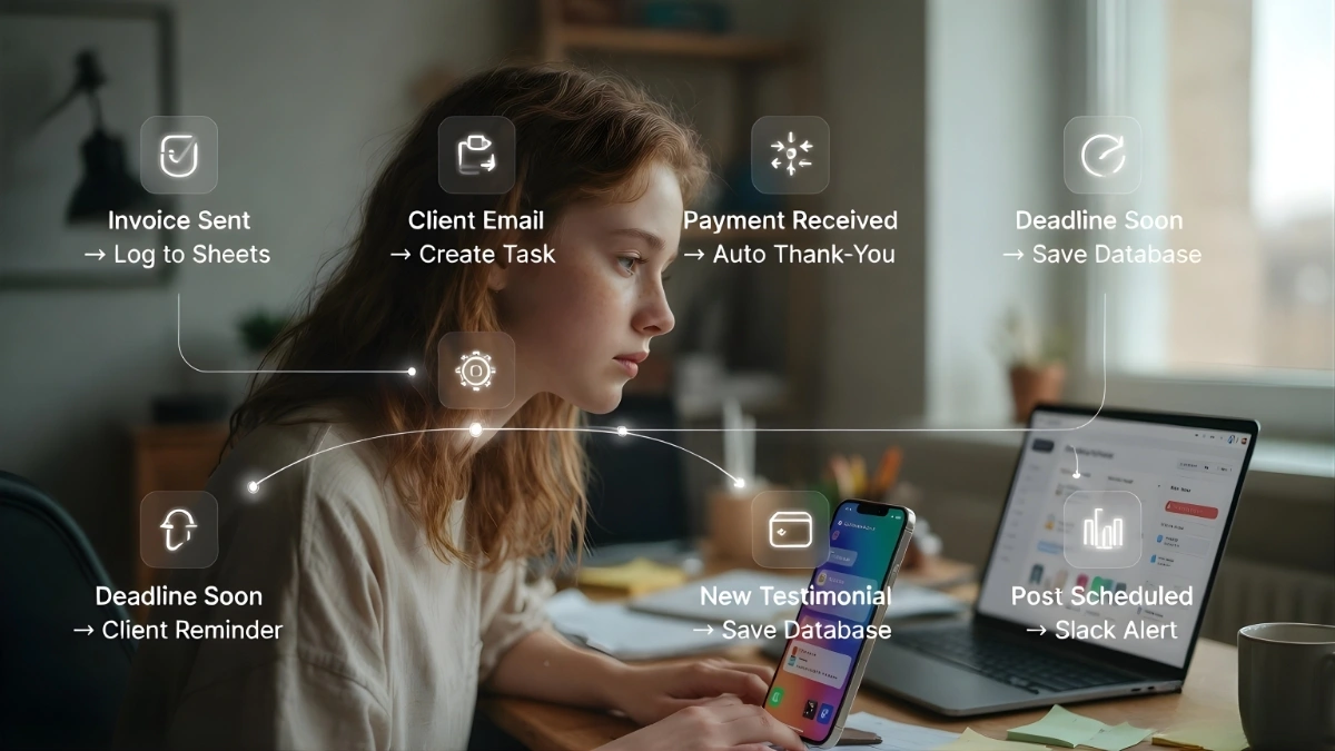 "Best automation tool for freelancers" Freelancers Who Automate These 7 Tasks in 2026 Are Winning 2 Beginner Automation Workflows Every Freelancer Should Set Up in 2026 AuraML Team
