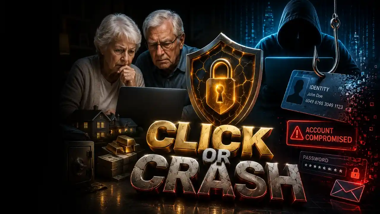 Senior cybersecurity consultant Florida helping retirees prevent online scams, phishing attacks, identity theft, financial fraud, account takeover risks, digital security threats, and cybercrime targeting older adults